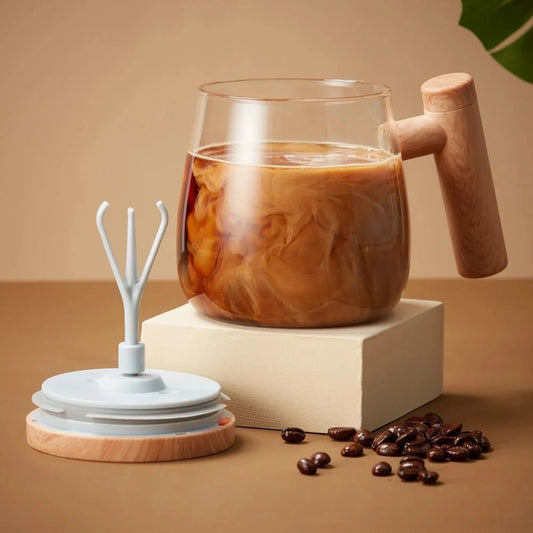 400 mL Glass Self Stirring Mug, For Gifting