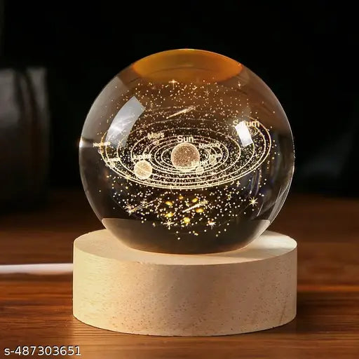 universe crystal lamp