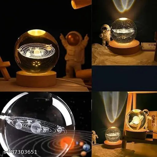 universe crystal lamp