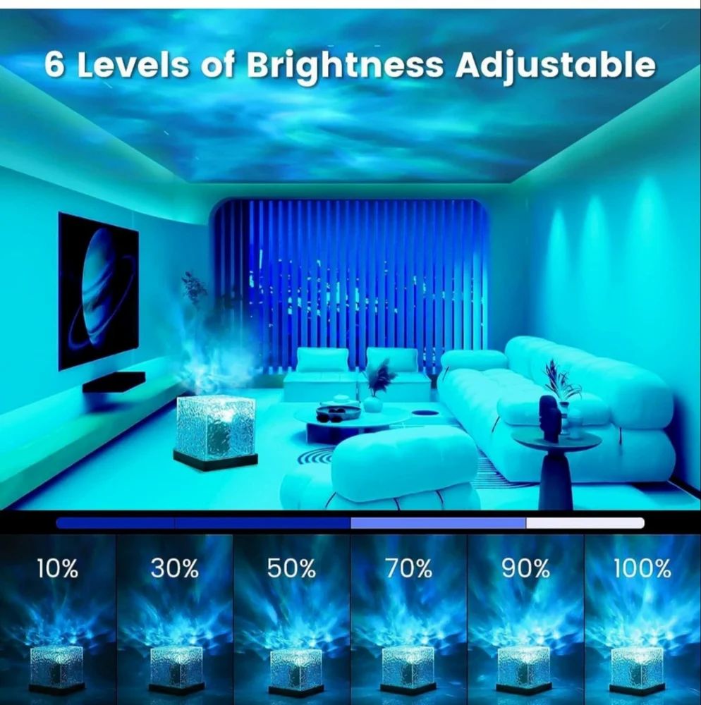 Night Lamp Ocean Wave Projector Led